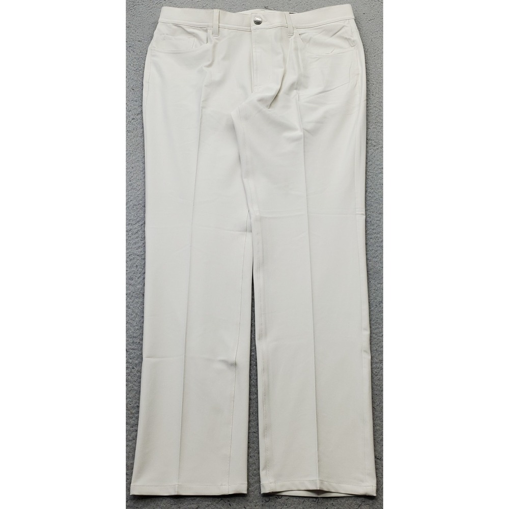 Dunning Golf Chino Pants Mens 34/30 Tan Performance Stretch Quick Dry D7S21P068